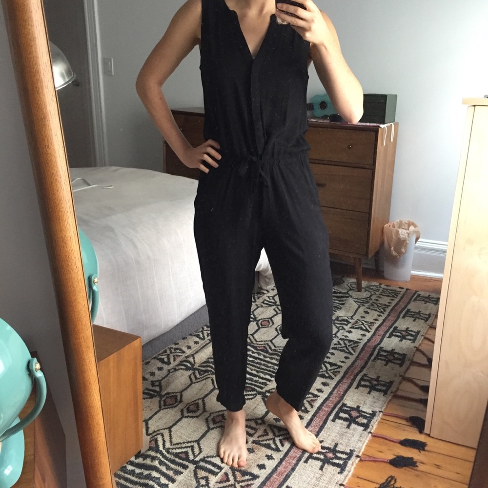 Black Sleeveless Jumpsuit